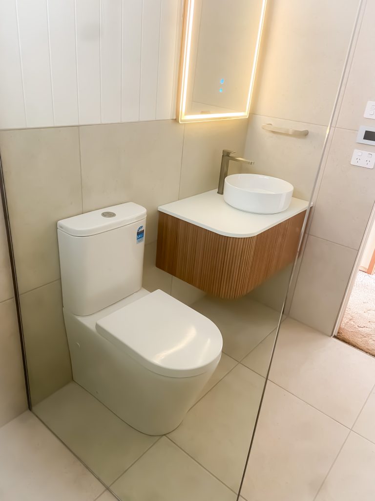 Full bathroom renovation Clarence TMR Bathrooms Hobart