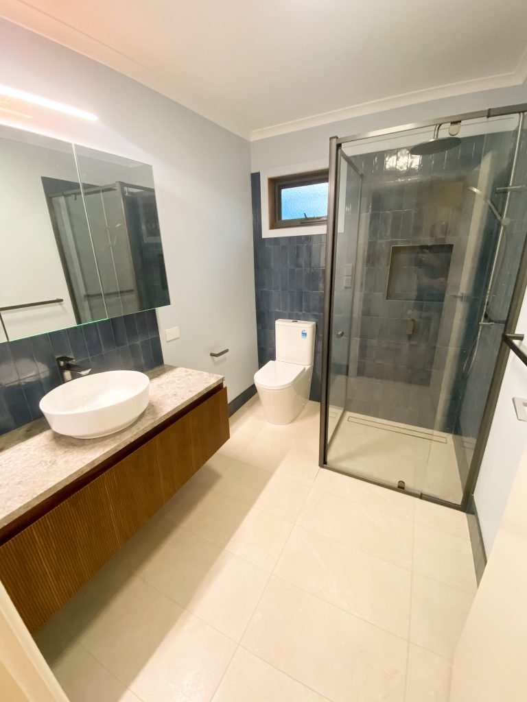 Full bathroom renovation Lenah Valley TMR Bathrooms Hobart